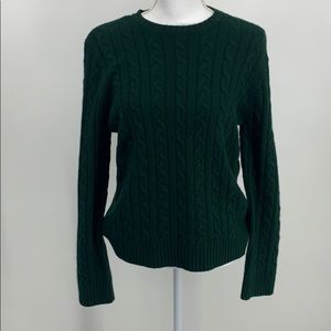 lauren ralph lauren cable-knit sweater size large